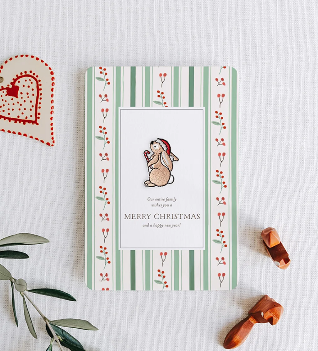 Cards with Embroidered patch