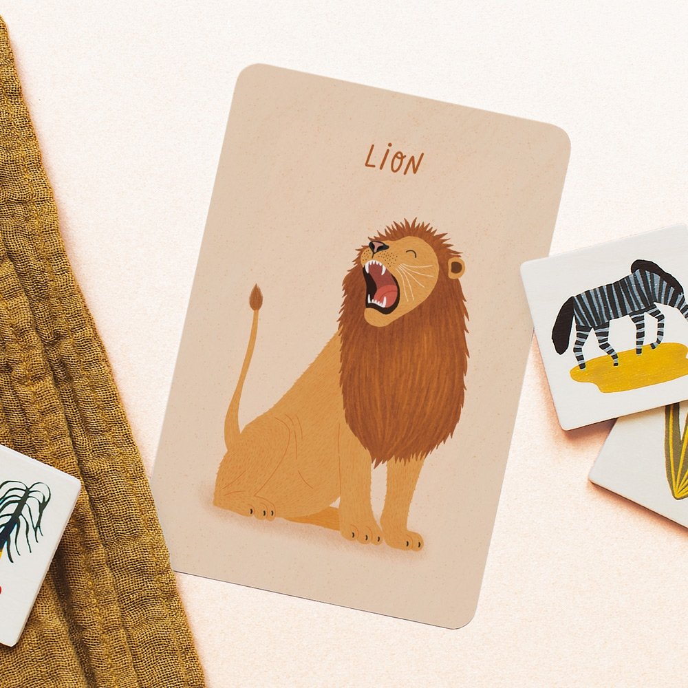 Jungle animals cards