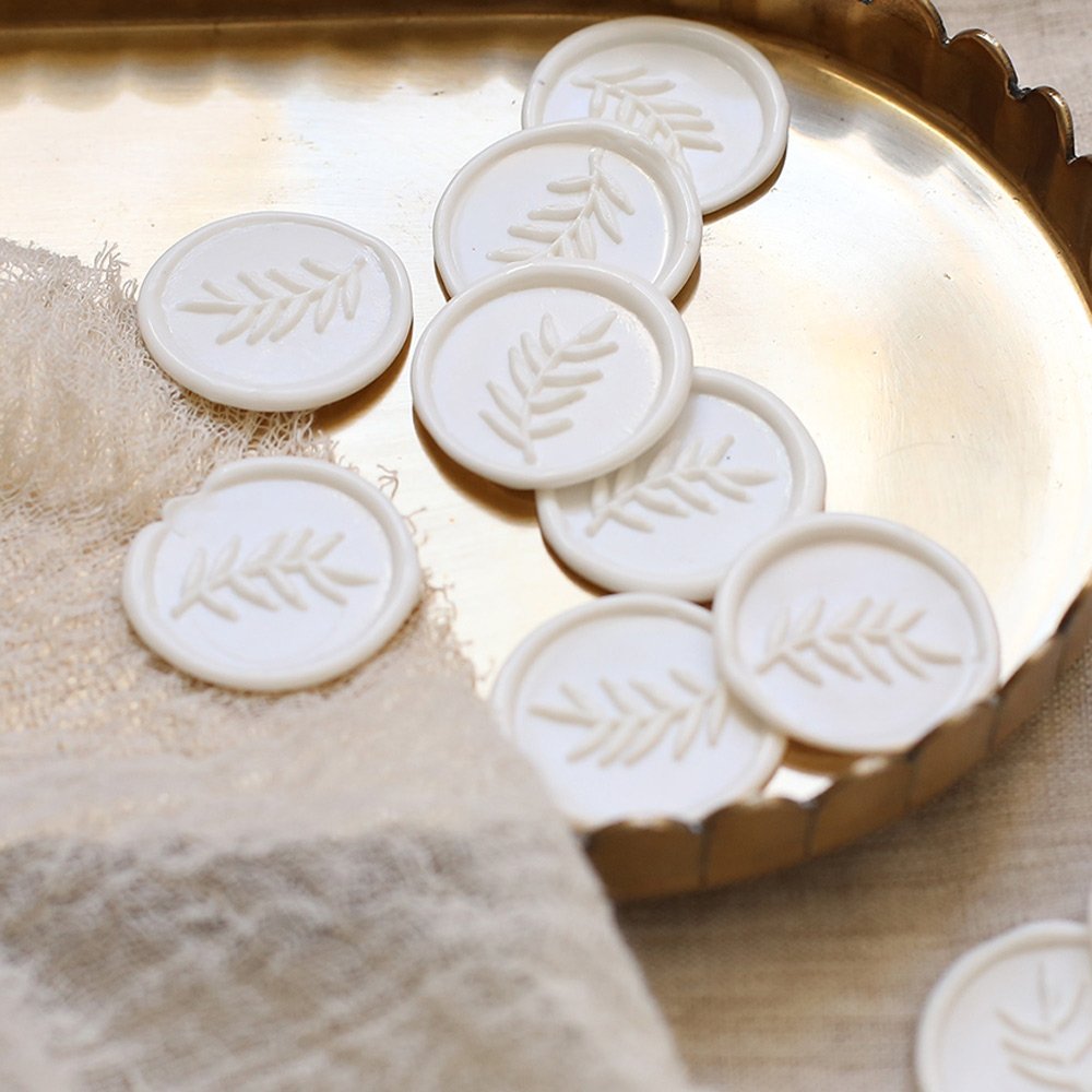 White wax seals 3cm