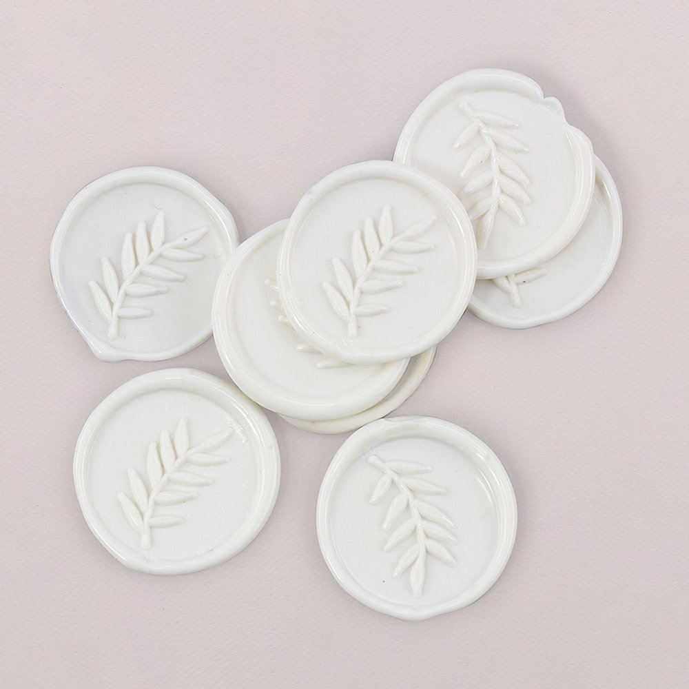 White wax seals 3cm