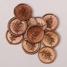 Copper plate wax seals 3cm