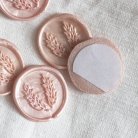 Pink wax seals 3cm