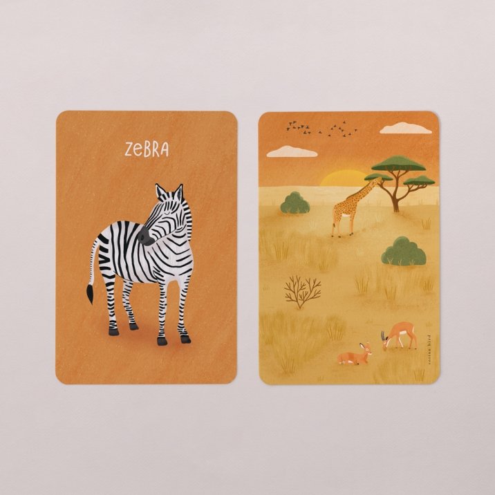 Jungle animals cards