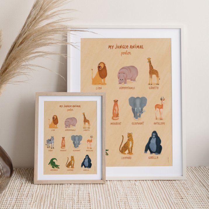 Jungle animals cards