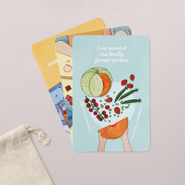 Good habits cards to save the planet
